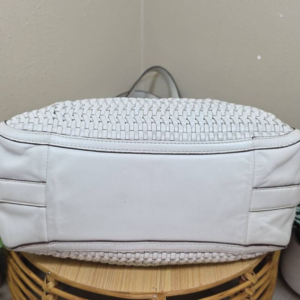 Coach Madison Maggie Woven Leather Shoulder Bag A1369-23385 with Matching Wallet - Picture 9 of 16